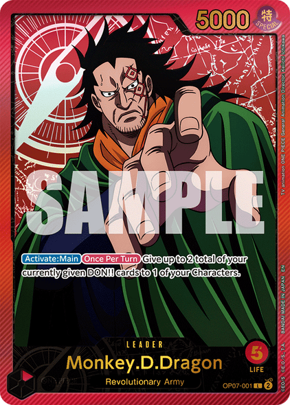 OP07-001, L, Monkey.D.Dragon (EB02 Alternate Art)