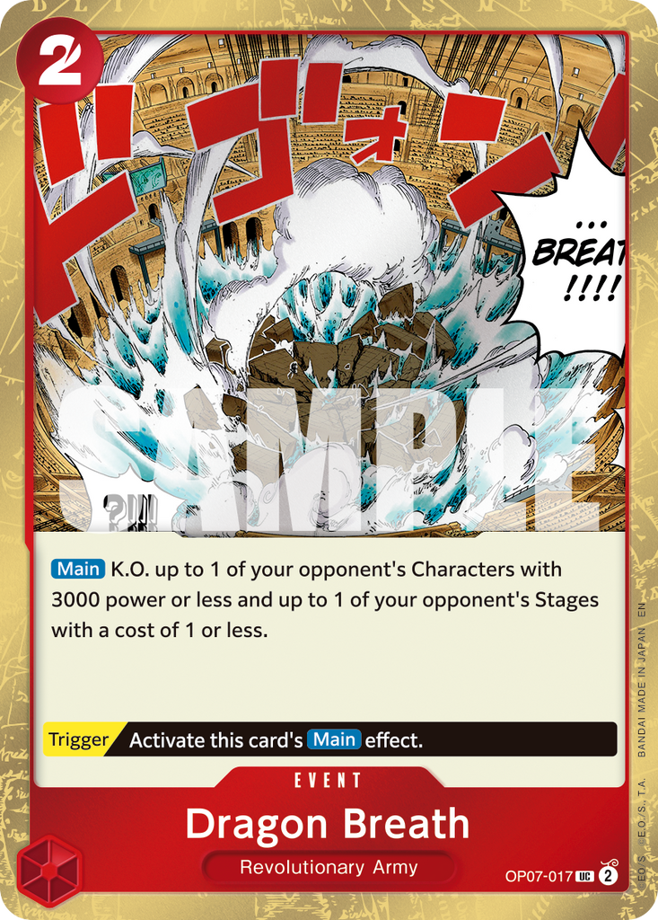 OP07-017, UC, Dragon Breath (PRB02 Foil)