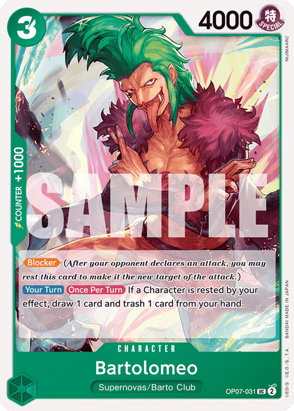 OP07-031, UC, Bartolomeo (PRB02)