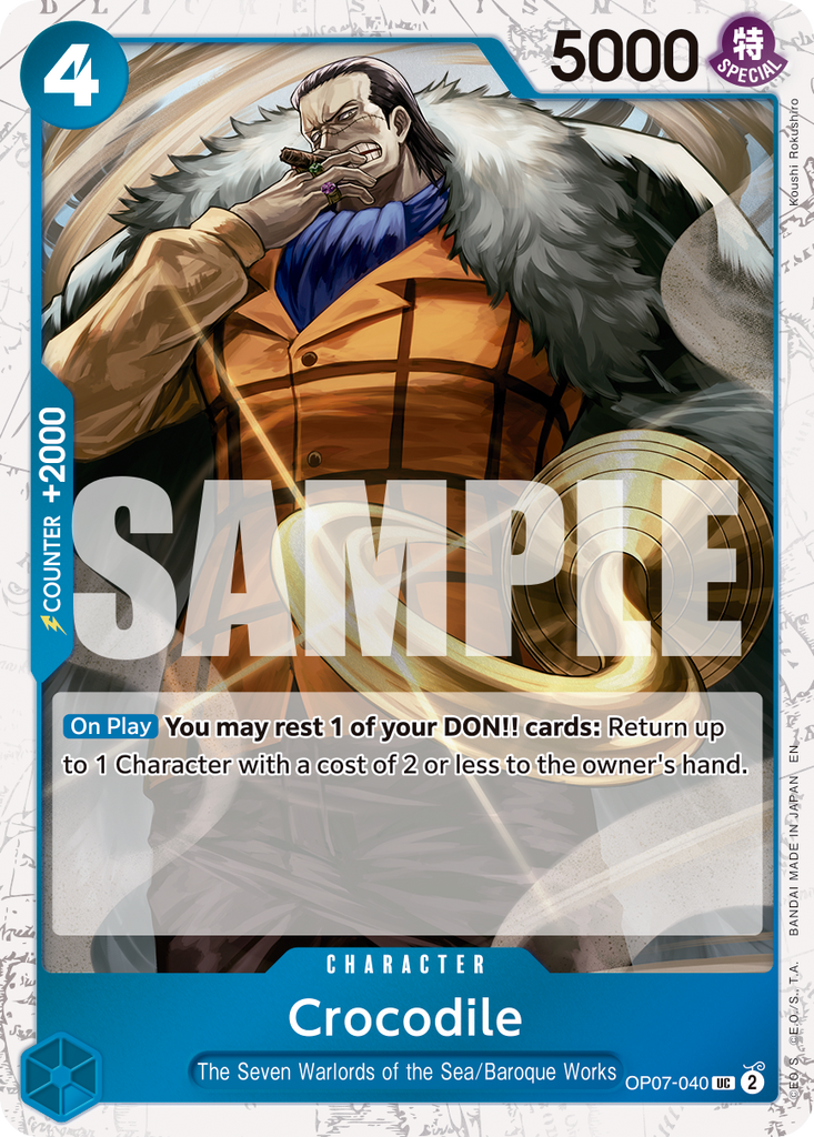 OP07-040, UC, Crocodile (PRB02 Foil)