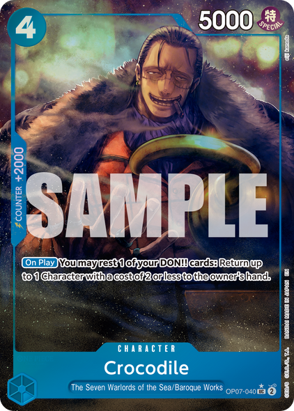 OP07-040, UC, Crocodile (PRB02 Alternate Art)
