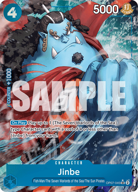 OP07-045, SR, Jinbe (Alternate Art)