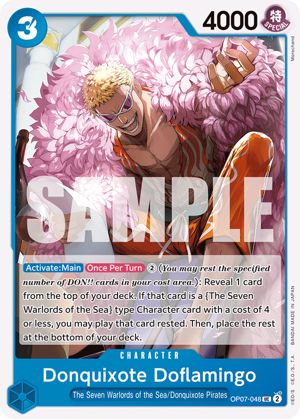 OP07-048, UC, Donquixote Doflamingo