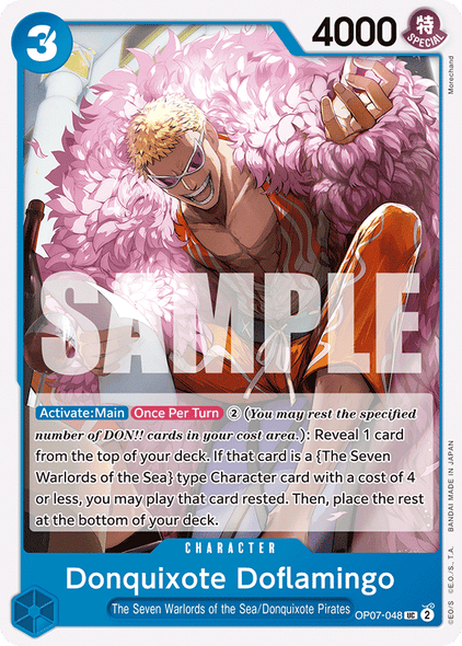 OP07-048, UC, Donquixote Doflamingo