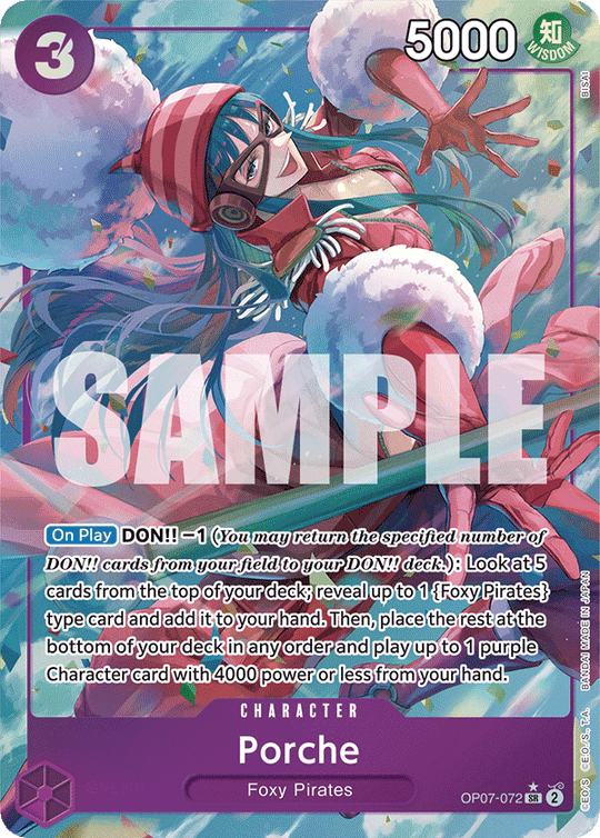 OP07-072, SR, Porche (Alternate Art)