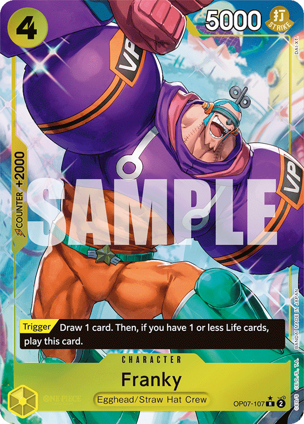 OP07-107, R, Franky (Alternate Art)