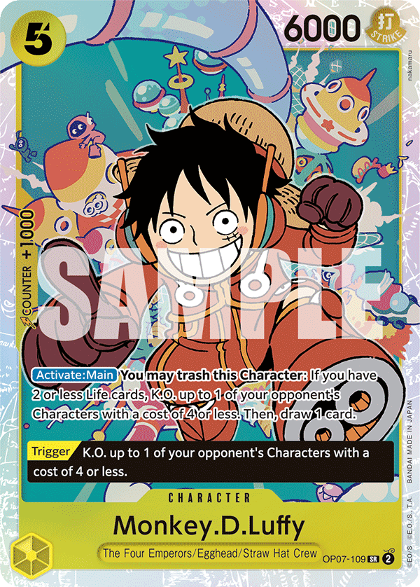 OP07-109, SR, Monkey.D.Luffy