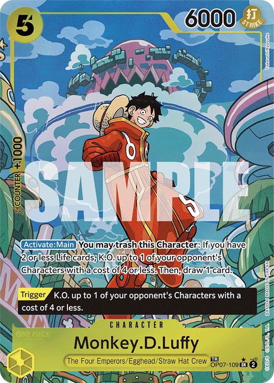 OP07-109, SR, Monkey.D.Luffy (OP08 Special Rare)