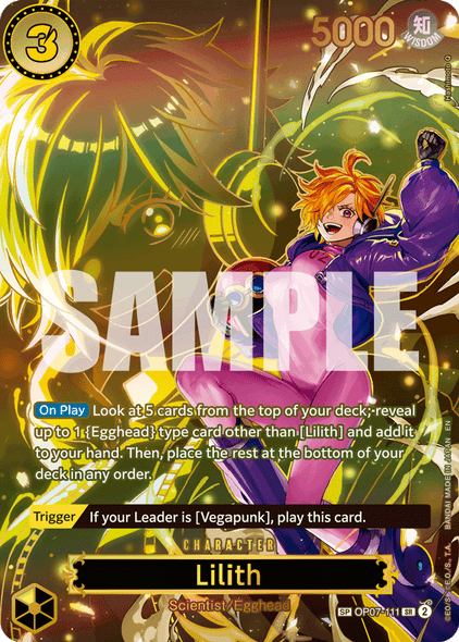 OP07-111, SR, Lilith (OP13 Special Rare)