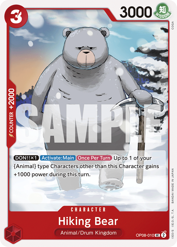 OP08-010, UC, Hiking Bear