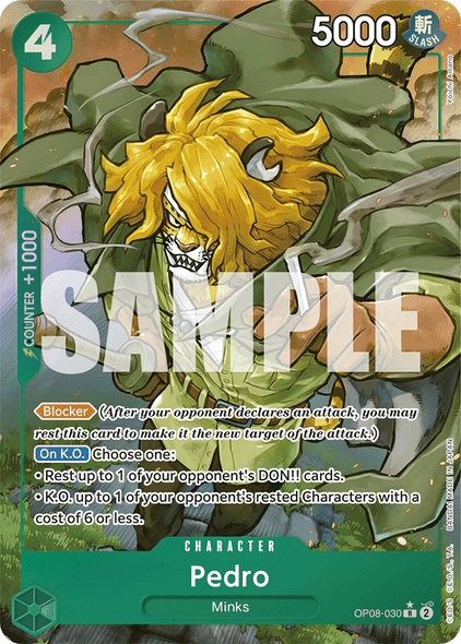 OP08-030, R, Pedro (Alternate Art)