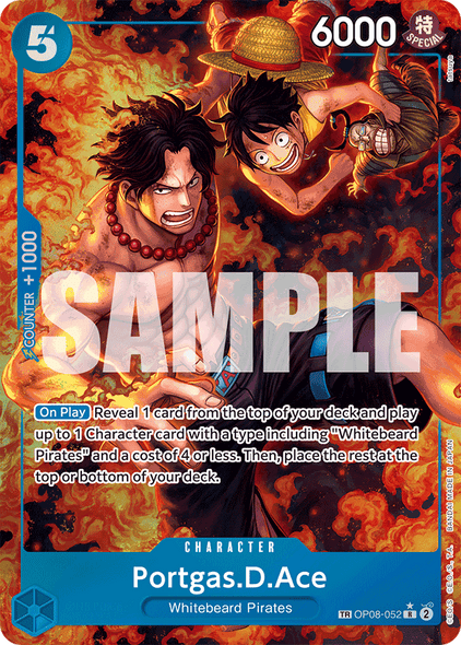 OP08-052, R, Portgas.D.Ace (OP10 Treasure Rare)