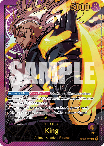 OP08-057, L, King (EB02 Alternate Art)