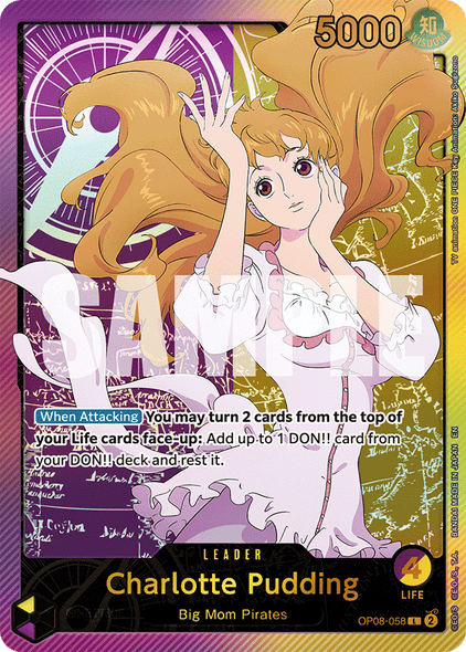 OP08-058, L, Charlotte Pudding (EB02 Alternate Art)