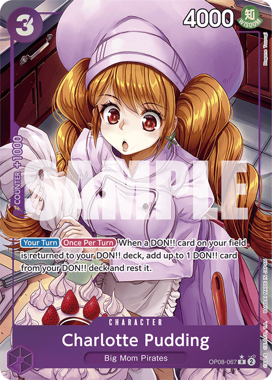OP08-067, R, Charlotte Pudding (Alternate Art)