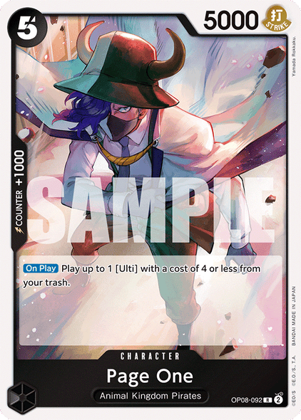 OP08-092, R, Page One