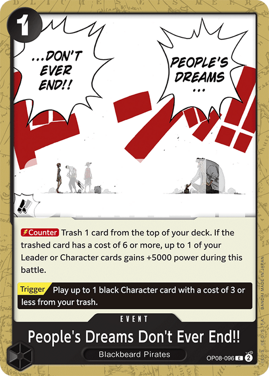 OP08-096, C, People's Dreams Don't Ever End!!