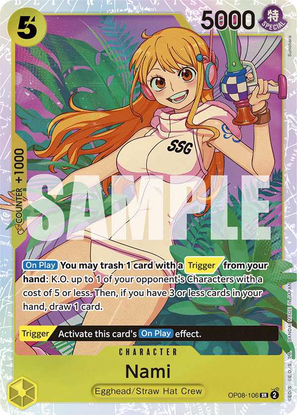 OP08-106, SR, Nami
