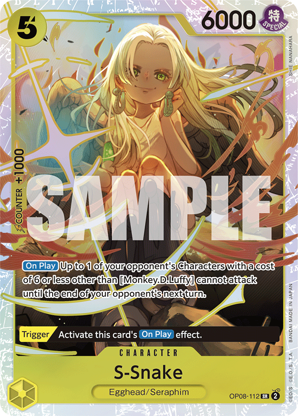 OP08-112, SR, S-Snake