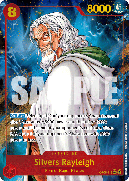 OP08-118, SEC, Silvers Rayleigh (Alternate Art)