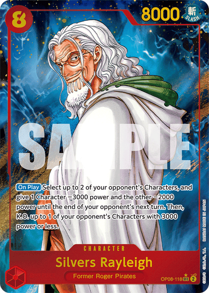OP08-118, SEC, Silvers Rayleigh (Alternate Art)