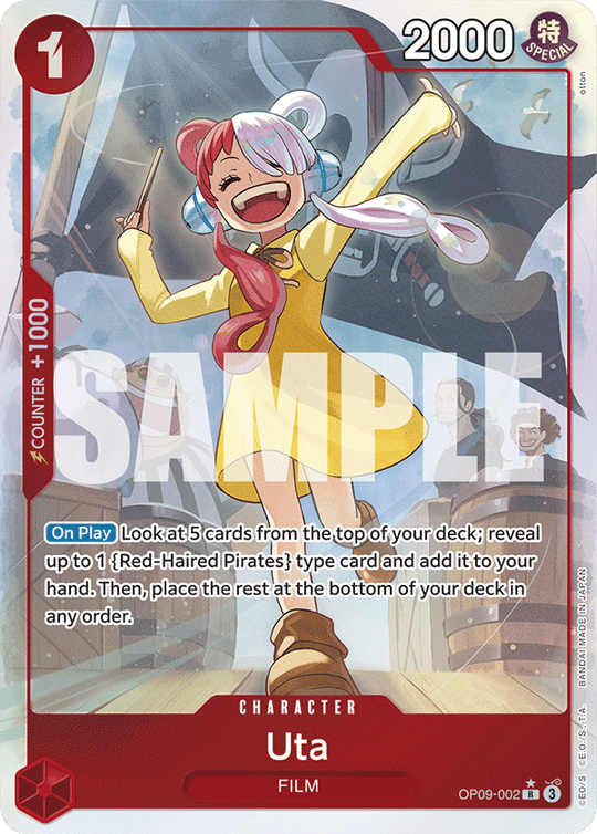 OP09-002, R, Uta (Alternate Art)