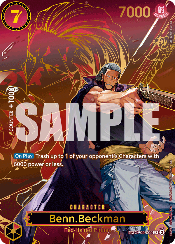 OP09-009, SR, Benn.Beckman (OP13 Special Rare)