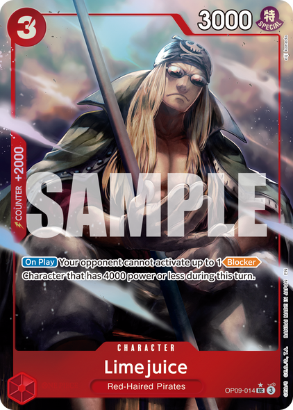 OP09-014, UC, Limejuice (PRB02 Alternate Art)