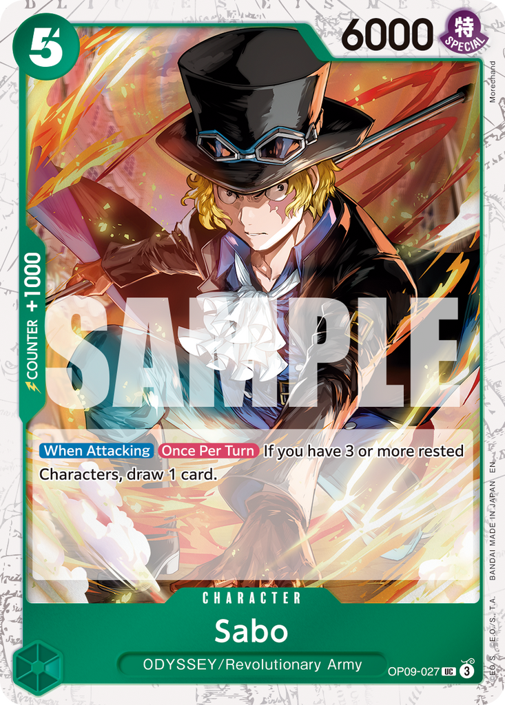 OP09-027, UC, Sabo (PRB02 Foil)