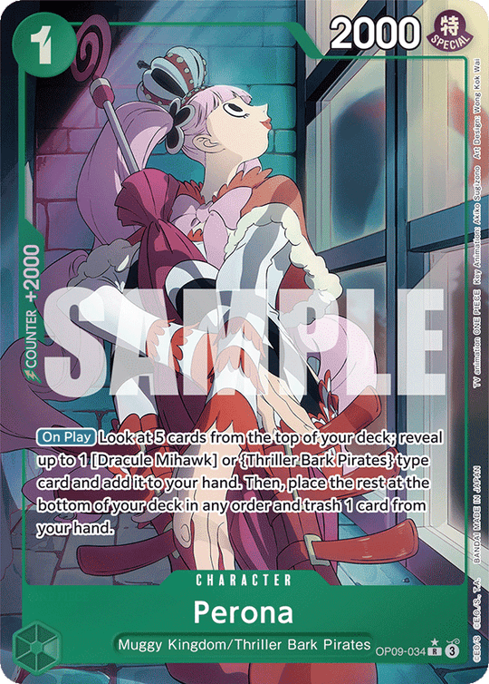 OP09-034, R, Perona (Alternate Art)