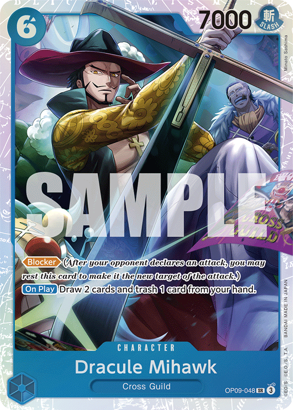 OP09-048, SR, Dracule Mihawk (PRB02)