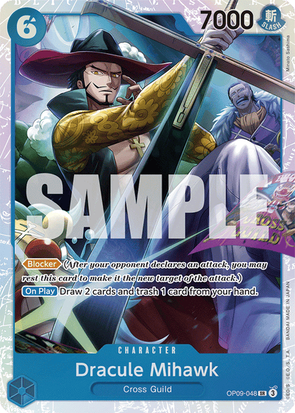 OP09-048, SR, Dracule Mihawk