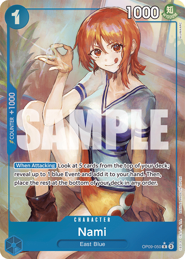 OP09-050, R, Nami (Alternate Art)