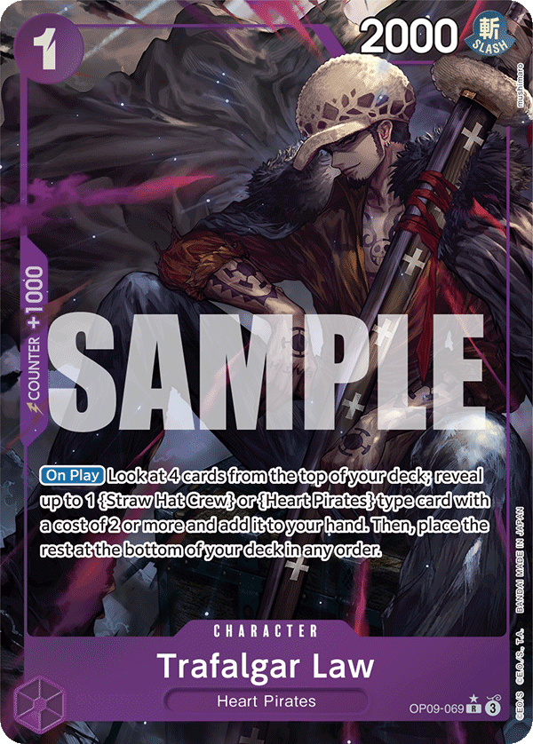 OP09-069, R, Trafalgar Law (Alternate Art)