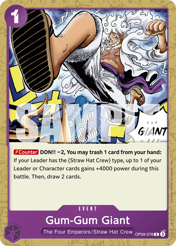 OP09-078, R, Gum-Gum Giant (ST26)