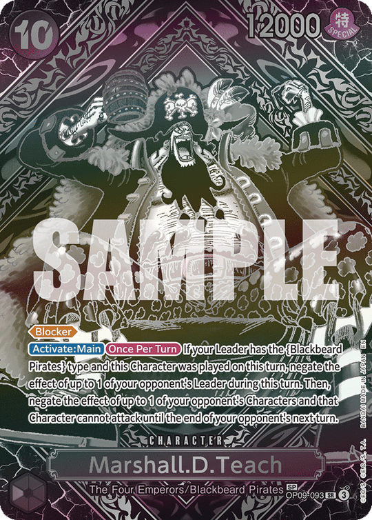 OP09-093, SR, Marshall.D.Teach (OP12 Special Rare)