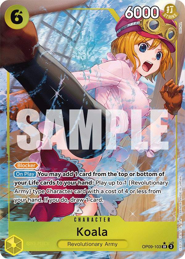 OP09-103, SR, Koala (Alternate Art)