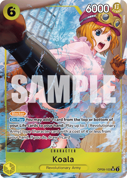 OP09-103, SR, Koala (Alternate Art)