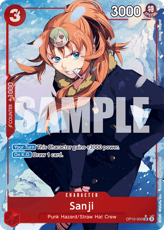 OP10-005, SR, Sanji (Alternate Art)