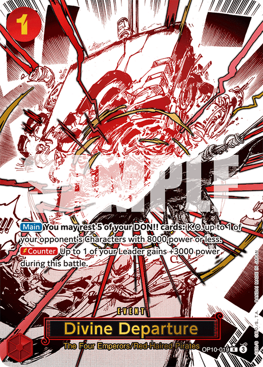 OP10-019, R, Divine Departure (Alternate Art)