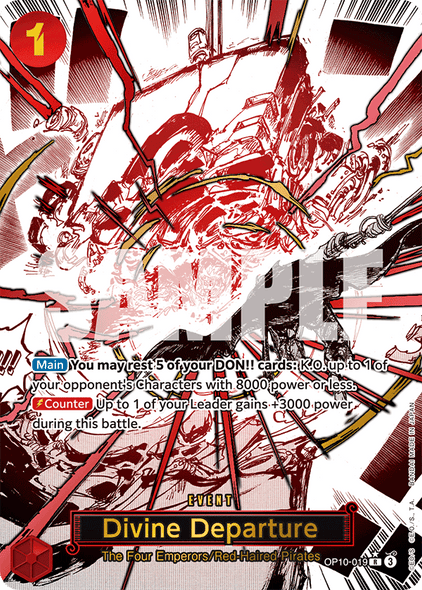 OP10-019, R, Divine Departure (Alternate Art)