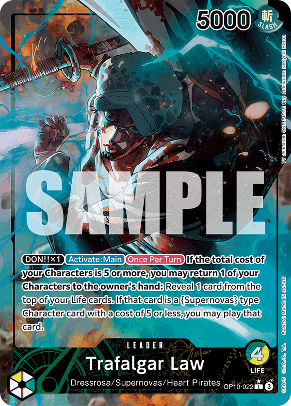 OP10-022, L, Trafalgar Law (Alternate Art)