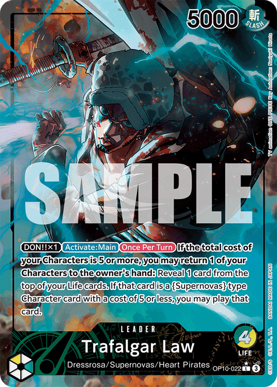 OP10-022, L, Trafalgar Law (Alternate Art)