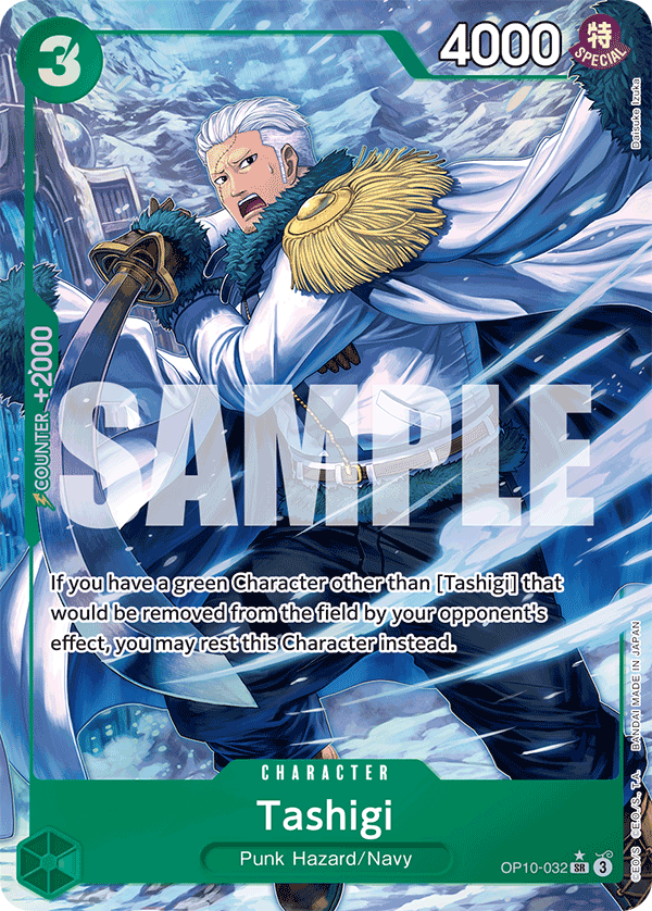 OP10-032, SR, Tashigi (Alternate Art)