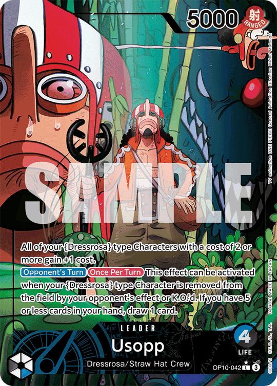 OP10-042, L, Usopp (Alternate Art)