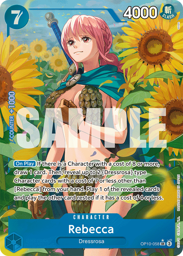 OP10-058, SR, Rebecca (Alternate Art)