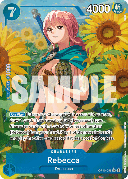 OP10-058, SR, Rebecca (Alternate Art)