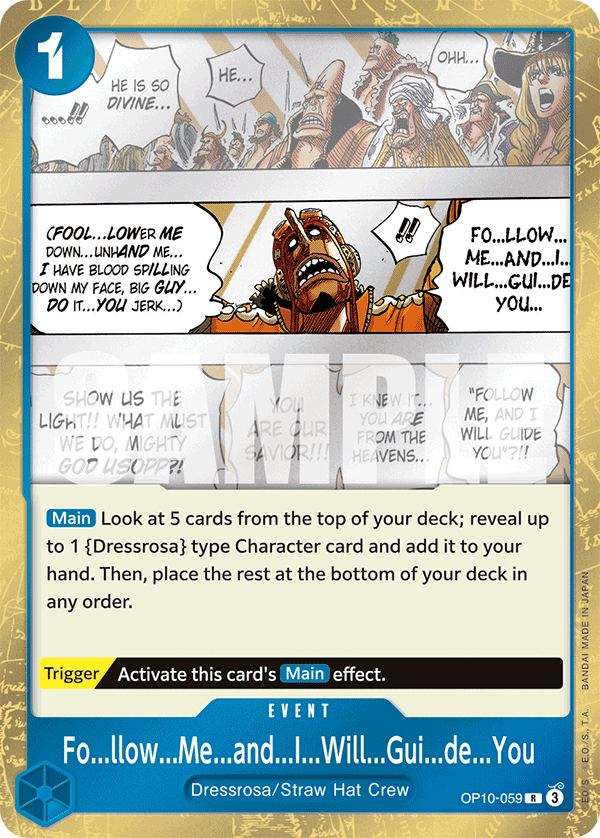 OP10-059, R, Fo...llow...Me...and...I...Will...Gui...de...You