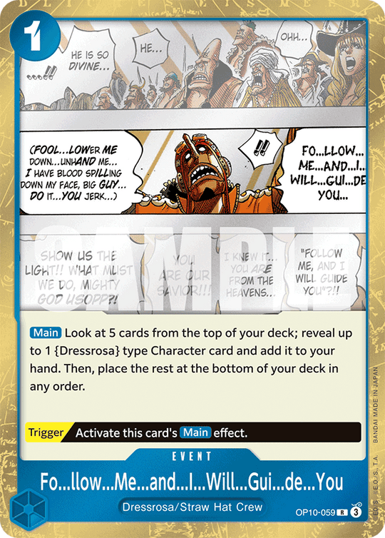 OP10-059, R, Fo...llow...Me...and...I...Will...Gui...de...You