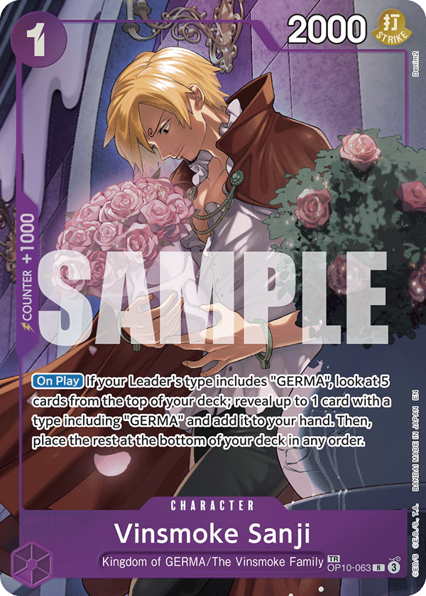 OP10-063, R, Vinsmoke Sanji (OP12 Treasure Rare)